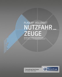 Broschüre von thyssenkrupp Steel zu den Möglichkeiten mit pladur® für Nutzfahrzeuge.