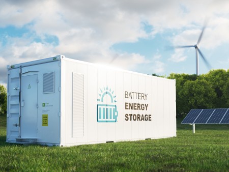 Bandbeschichteter Stahl pladur® für Gehäuse von Solarspeichern.