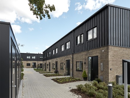 Facades made of pladur® Relief Icecrystal