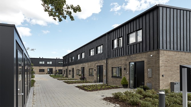 Fassaden aus pladur® Relief Icecrystal von DS Stålprofil Fassaden aus pladur® Relief Icecrystal von DS Stålprofil