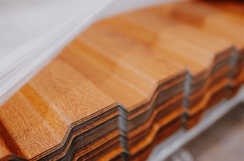 umgeformte Blech mit pladur® Wood umgeformte Blech mit pladur® Wood