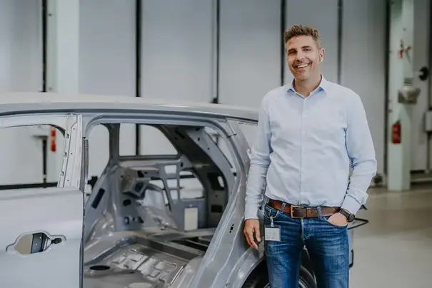 Dr. Jan Stuhrmann, R&D manager at Kirchhoff Automotive, coordinates the joint research project Dr. Jan Stuhrmann, R&D manager at Kirchhoff Automotive, coordinates the joint research project
