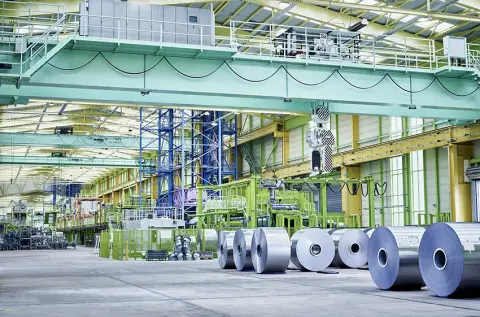 Coating line 13 from inside Coating line 13 from inside