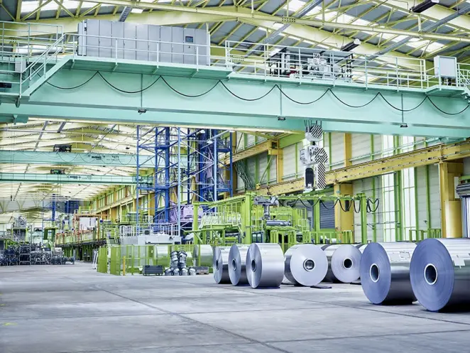 Coating line 13 from inside Coating line 13 from inside