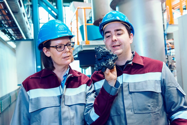 Alexandra Hirsch with a colleague Alexandra Hirsch with a colleague