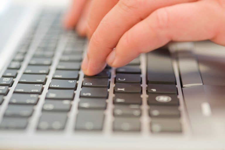 Fingers on the keyboard Fingers on the keyboard