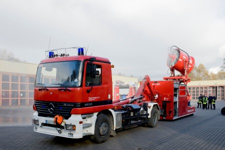 Großventilator von Werkfeuerwehr der ThyssenKrupp Steel Europe AG ist in NRW einzigartig