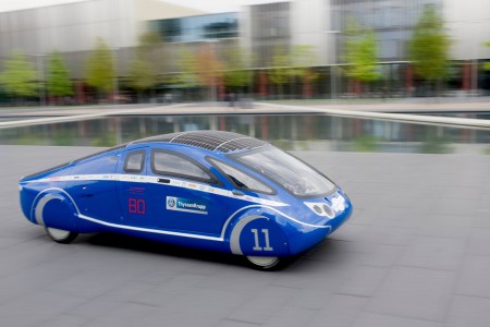 PowerCore SunCruiser team on the winners’ podium