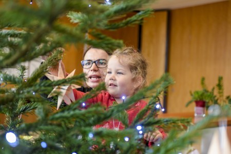 Wunschbaumaktion des Vereins Immersatt bei ThyssenKrupp Steel Europe