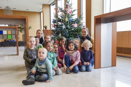 Wunschbaumaktion des Vereins Immersatt bei ThyssenKrupp Steel Europe