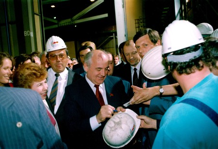 Vor 25 Jahren: „Gorbi“ besucht die Westfalenhütte in Dortmund