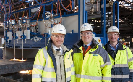 Neue Adjustage-Anlagen in Duisburg Süd: Gemeinschaftsprojekt von drei Unternehmen aus dem ThyssenKrupp Konzern Neue Adjustage-Anlagen in Duisburg Süd: Gemeinschaftsprojekt von drei Unternehmen aus dem ThyssenKrupp Konzern