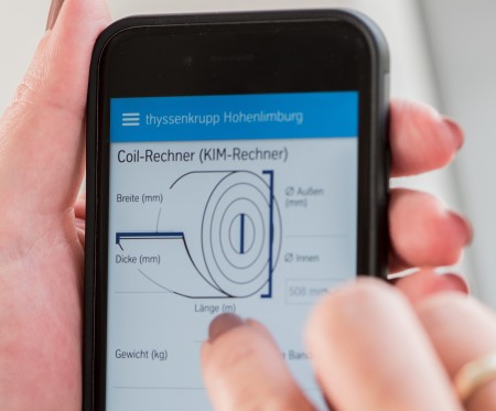 Hohenlimburg goes digital: New smartphone app gives customers direct access to business process data
