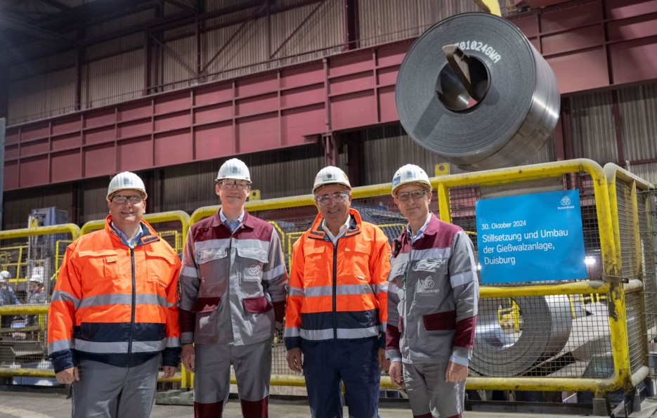 Außerbetriebnahme der Gießwalzanlage bei Steel