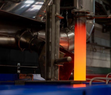 Blick ins Hochofenlabor von thyssenkrupp Steel