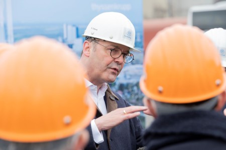 Werkbesuch bei thyssenkrupp Steel in Duisburg.  Werkbesuch bei thyssenkrupp Steel in Duisburg.