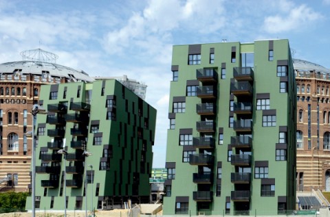  Modern housing in Vienna: including pladur® Deluxe from thyssenkrupp Steel in the facade.