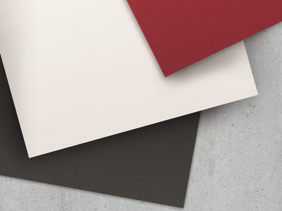 pladur® Deluxe is available in two color collections: Here you see a selection from the free collection.