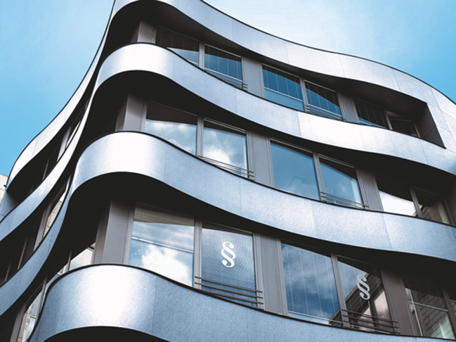 pladur® Relief Icecrystal von thyssenkrupp Steel wurde für das Plus-Energie-Geschäftshaus, Bottrop, verwendet.