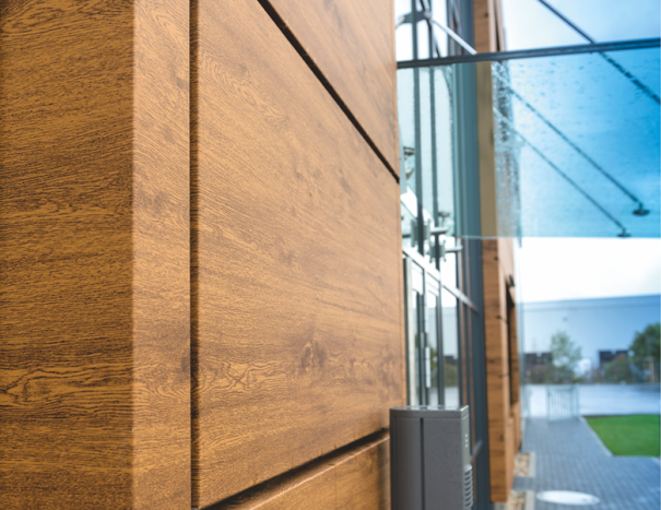 pladur® Relief Wood combines the high-quality look of wood with the technical advantages of steel pladur® Relief Wood combines the high-quality look of wood with the technical advantages of steel