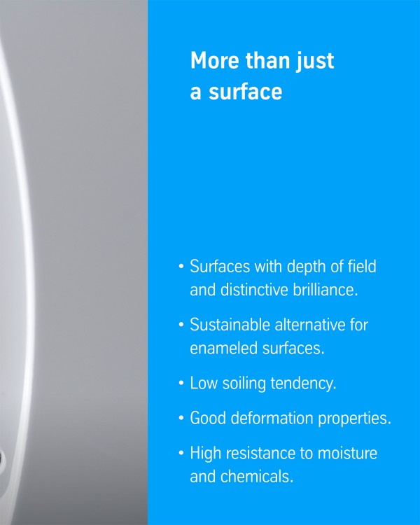 pladur® Aesthetic for household appliances: exterior cladding with a high-gloss finish