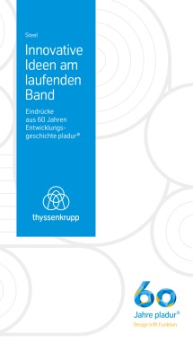 60 Jahre pladur® von thyssenkrupp Steel: ein Überblick über die Innovationen seit 1959.
