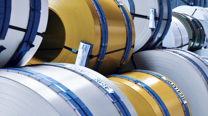 Organisch bandbeschichtetes Material der Marke pladur® 