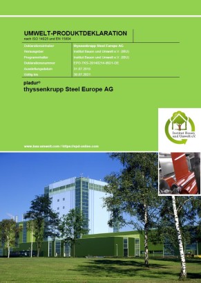 Umwelt-Produktdeklaration (EPD) pladur® Umwelt-Produktdeklaration (EPD) pladur®
