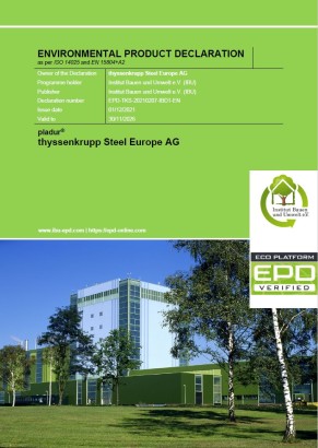 Environmental product declaration (EPD) pladur® Environmental product declaration (EPD) pladur®