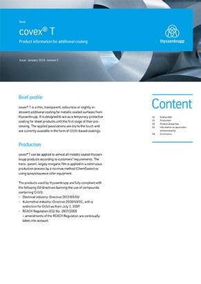 Product information covex® T Product information covex® T