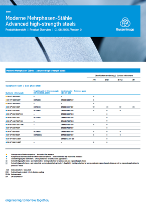 Übersicht Moderne Mehrphasen-Stähle