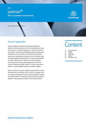 Processing recommendation patinax® Processing recommendation patinax®