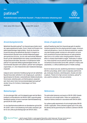 Product information patinax Product information patinax