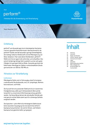 Verarbeitungsempfehlung perform