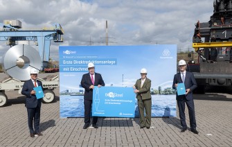 Übergabe Projektskizze Altmaier, Laschet, Merz, Osburg