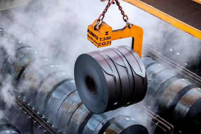 Digital shower cooling area at Precision Steel Digital shower cooling area at Precision Steel