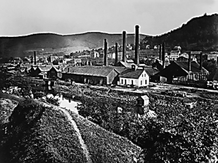 Werksgelände Langen um 1900