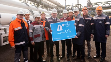 Weltpremiere: Einblasen Wasserstoff im Hochofen