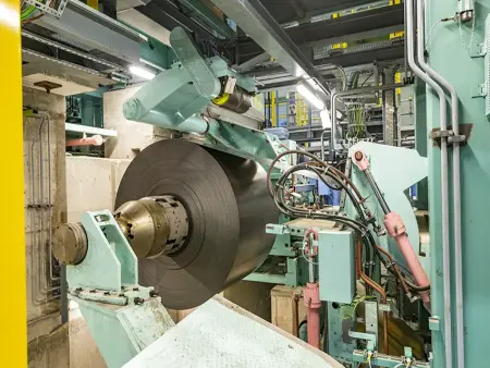 Haspel in der Feuerbeschichtungsanlage 10