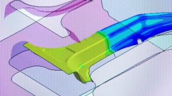 Computersimulation einer B-Säule