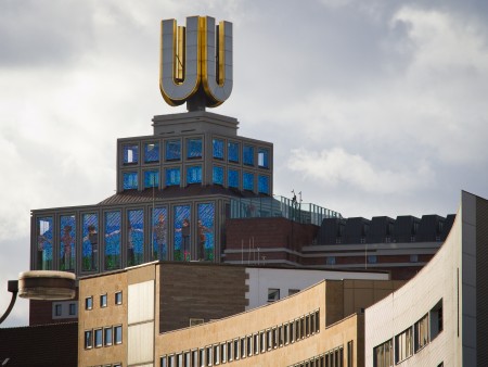 The Dortmund U – a former brewery building with its iconic golden “U”, now a center for art and culture.