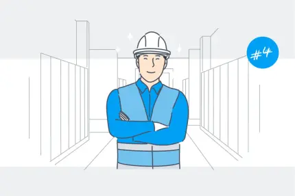 Illustration of a new employee at thyssenkrupp Steel Illustration of a new employee at thyssenkrupp Steel